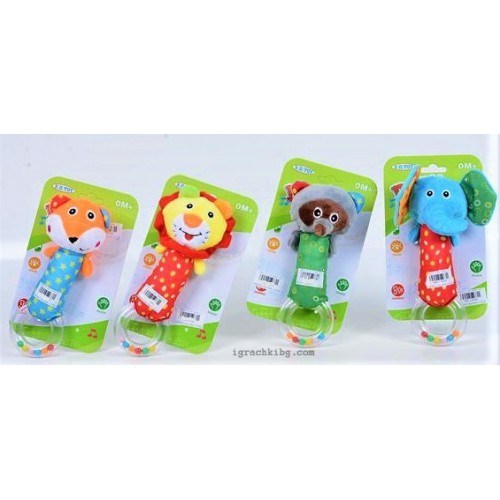 Плюшена дрънкалка L176009